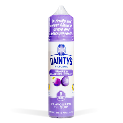 Dainty's 50ml E-Liquid Shortfills - Grape & Blackcurrant
