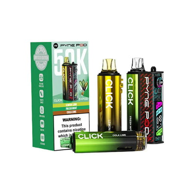 Pyne Pod Click 50K Pod Kits: Green Edition – 20mg (5 Pack)