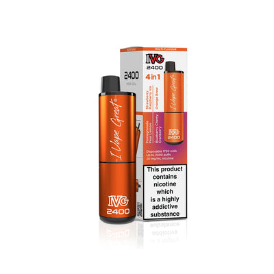 IVG 2400 4-in-1 Pod Kits: Juicy Edition – 20mg (5 Pack)