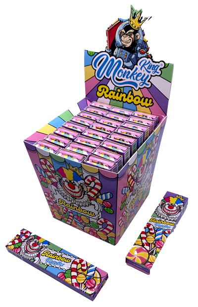 Monkey King Rolling Papers + Tips: Rainbow Edition (24 Pack)