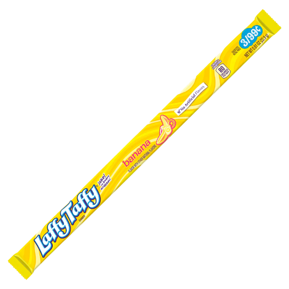 Laffy Taffy Rope Candy: Banana - 23g (24 Pack)
