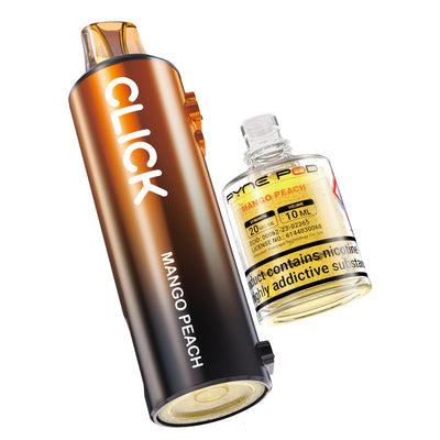 Pyne Pod Click 50K Refill Pod Replacements: Mango Strawberry Peach - 20mg (5 Pack)