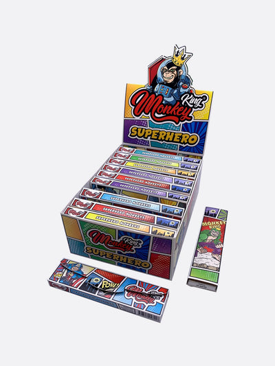 Monkey King Rolling Papers + Tips: Super Heroes Edition (24 Pack)
