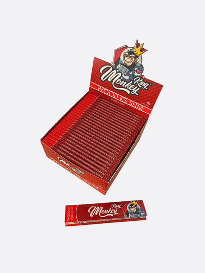 Monkey King Rolling Papers: Unbleached - King Size (50 Pack)