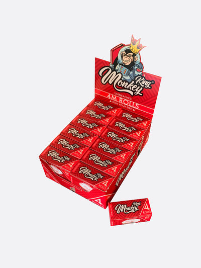 Monkey King 4m Smoking Paper Rolls: Unbleached (24 Pack)