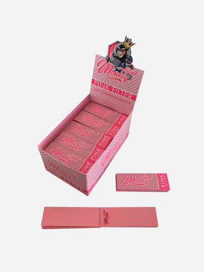 Monkey King Card Filter Tips: Pink (25 Pack)
