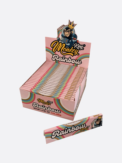 Monkey King Rolling Papers: Rainbow - King Size (50 Pack)