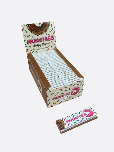 Munchies Medium Rolling Papers: Unbleached (50 Pack)