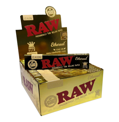 RAW Rolling Papers: Classic Ethereal - King Size Slim (50 Pack)