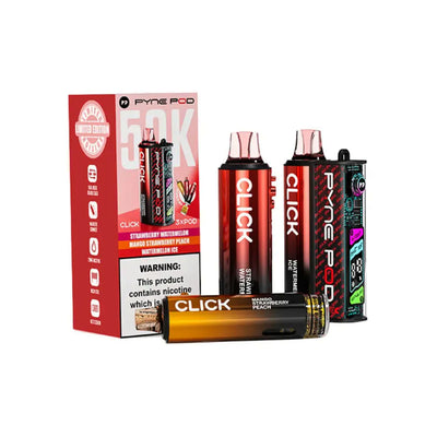 Pyne Pod Click 50K Pod Kits: Red Edition – 20mg (5 Pack)