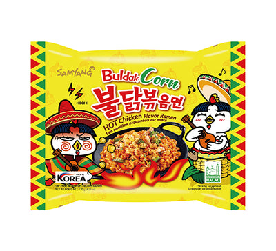Samyang Buldak Ramen Noodles: Corn - 130g (5 Pack)