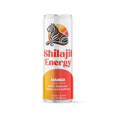 Shilajit Energy Drinks: Mango - 355ml (12 Pack)