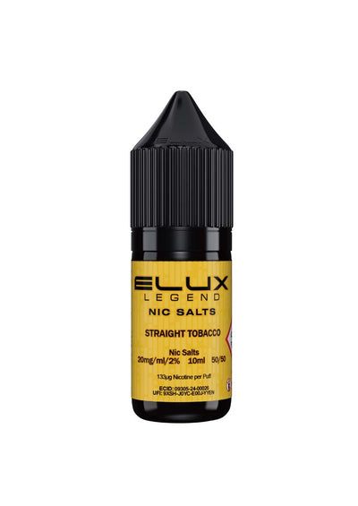 ELUX Legend Nic Salts: Straight Tobacco - 20mg (10 Pack)