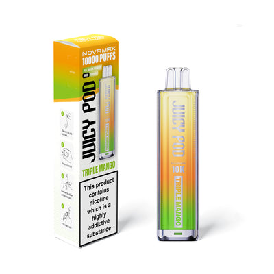 Juicy Pod Novamax 10K Pod Kits: Triple Mango – 20mg (5 Pack)