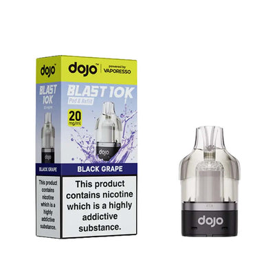 Vaporesso Dojo Blast 10K Pod Refills: Black Grape (5 Pack)