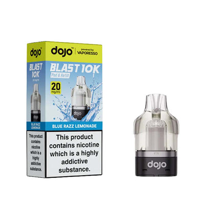 Vaporesso Dojo Blast 10K Pod Refills: Blue Razz Lemonade (5 Pack)