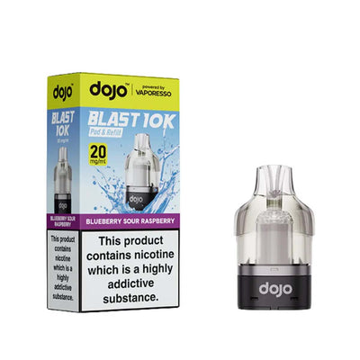 Vaporesso Dojo Blast 10K Pod Refills: Blueberry Sour Raspberry (5 Pack)