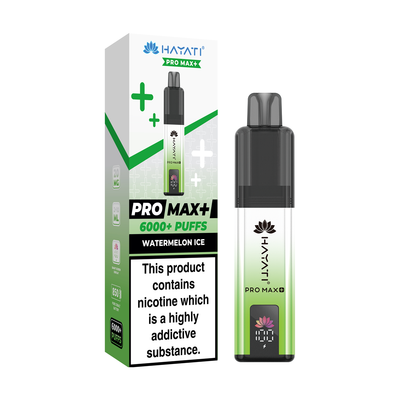 Hayati Pro Max 6000 Pod Kits: Watermelon Ice – 20mg (5 Pack)