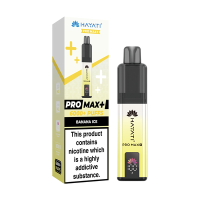 Hayati Pro Max 6000 Pod Kits: Banana Ice – 20mg (5 Pack)