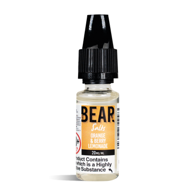 BEAR Nic Salts: Orange & Berry Lemonade - 20mg (10 Pack)