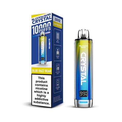Bloody Bar Crystal 10K Pod Kits: Blue Razz Bear – 20mg (5 Pack)