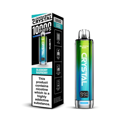 Bloody Bar Crystal 10K Pod Kits: Blueberry Raspberry – 20mg (5 Pack)