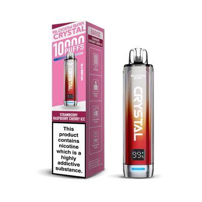 Bloody Bar Crystal 10K Pod Kits: Strawberry Raspberry Cherry Ice – 20mg (5 Pack)