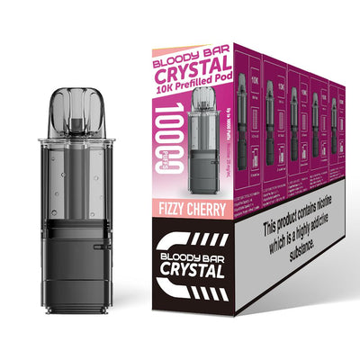 Bloody Bar Crystal 10K Pod Replacements: Fizzy Cherry - 20mg (5 Pack)