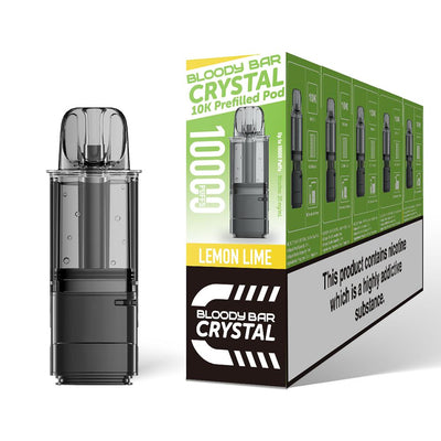 Bloody Bar Crystal 10K Pod Replacements: Lemon Lime - 20mg (5 Pack)