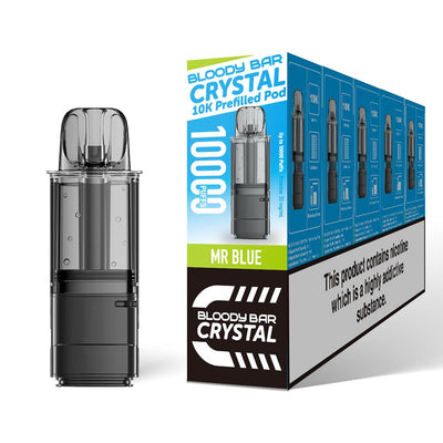 Bloody Bar Crystal 10K Pod Replacements: Mr Blue - 20mg (5 Pack)