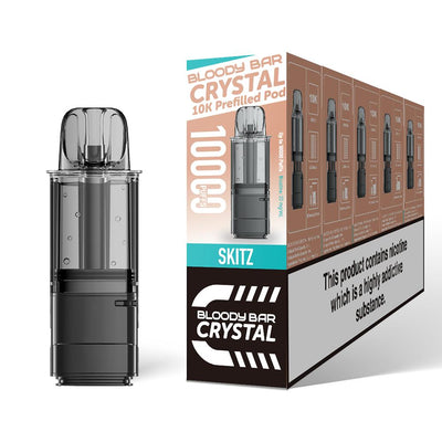 Bloody Bar Crystal 10K Pod Replacements: Skitz - 20mg (5 Pack)