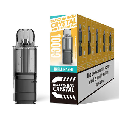 Bloody Bar Crystal 10K Pod Replacements: Triple Mango - 20mg (5 Pack)