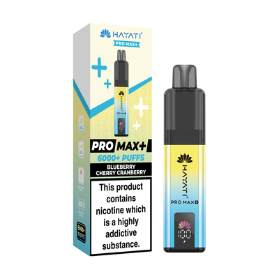 Hayati Pro Max 6000 Pod Kits: Blueberry Cherry Cranberry – 20mg (5 Pack)