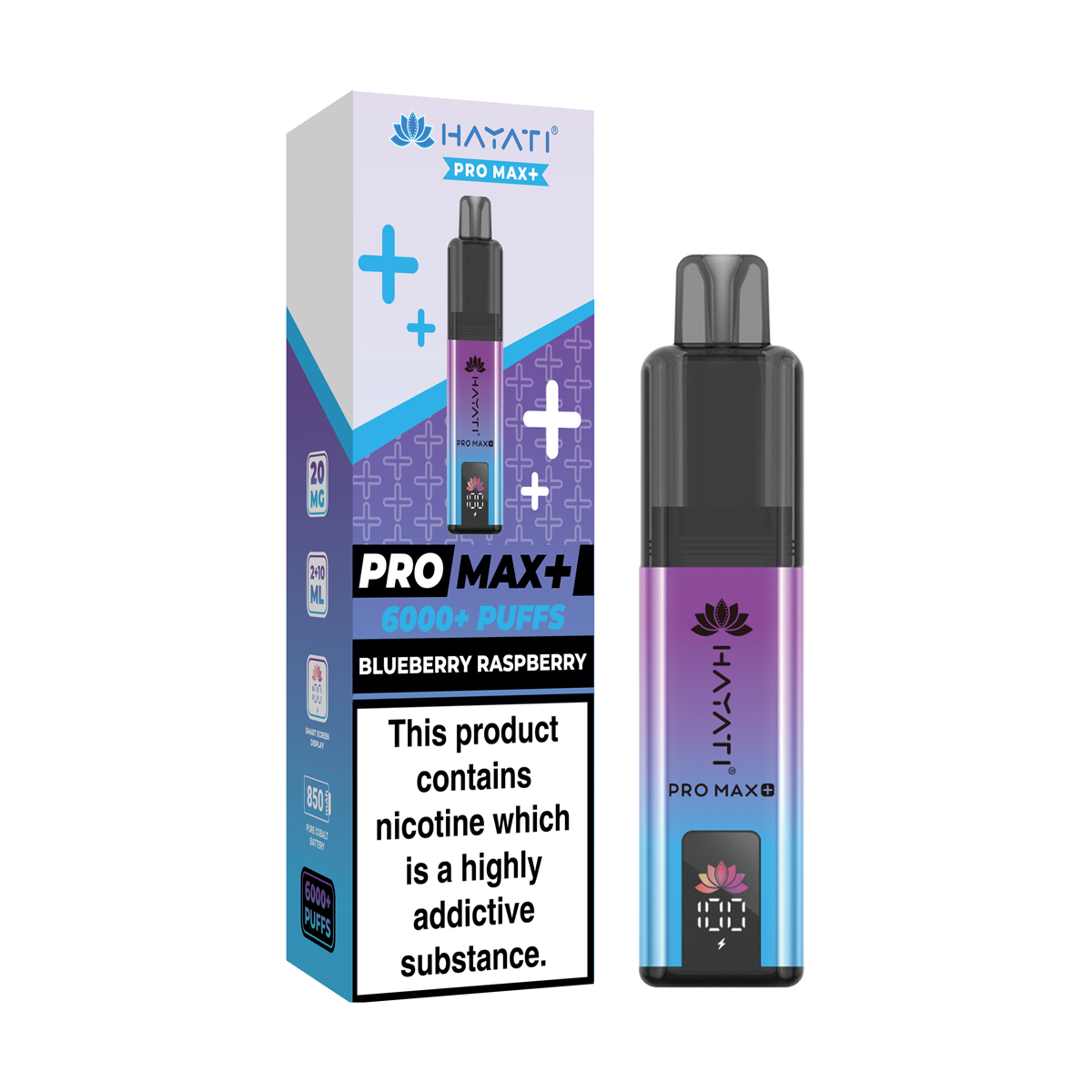 Hayati Pro Max Kit 6000 Vape Pod Kit Blueberry Raspberry Default Title