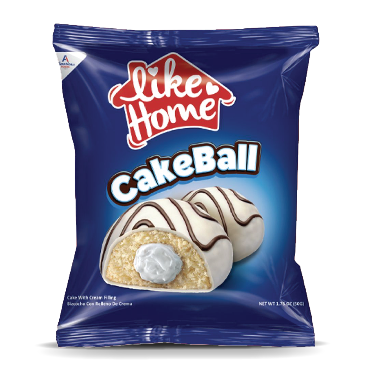 Like Home CakeBall [0% VAT]: Cream - 50g (24 Pack)
