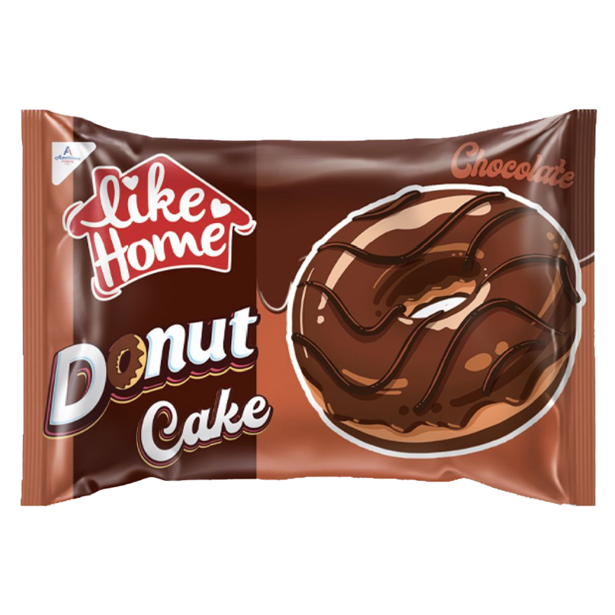 Like Home Donut Cake [0% VAT]: Chocolate - 40g (24 Pack)