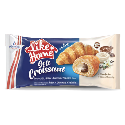 Like Home Croissants [0% VAT]: Chocolate & Vanilla - 40g (20 Pack)