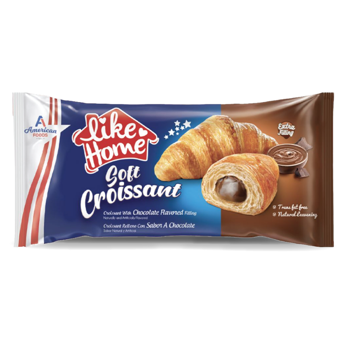 Like Home Croissant [0% VAT]: Chocolate - 40g (20 Pack)