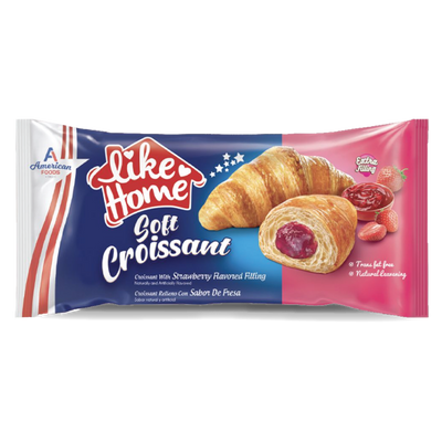 Like Home Croissants [0% VAT]: Strawberry - 40g (20 Pack)