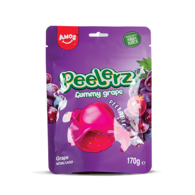 Amos Peelerz: Grape - 170g Peg Bag (12 Pack)