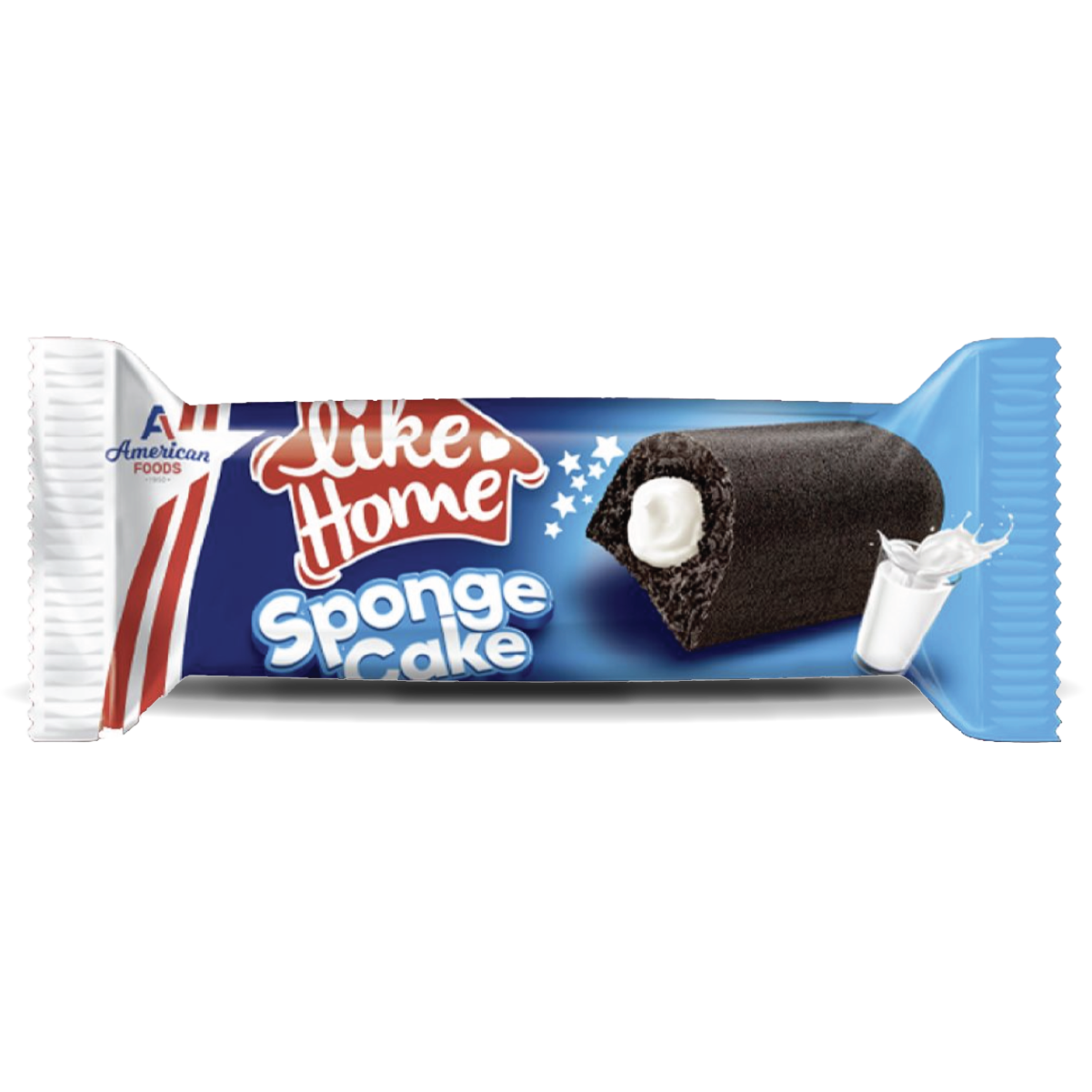 Sponge Cake [0% VAT]: Black White Milky Cream 40g x 24 - 0VAT