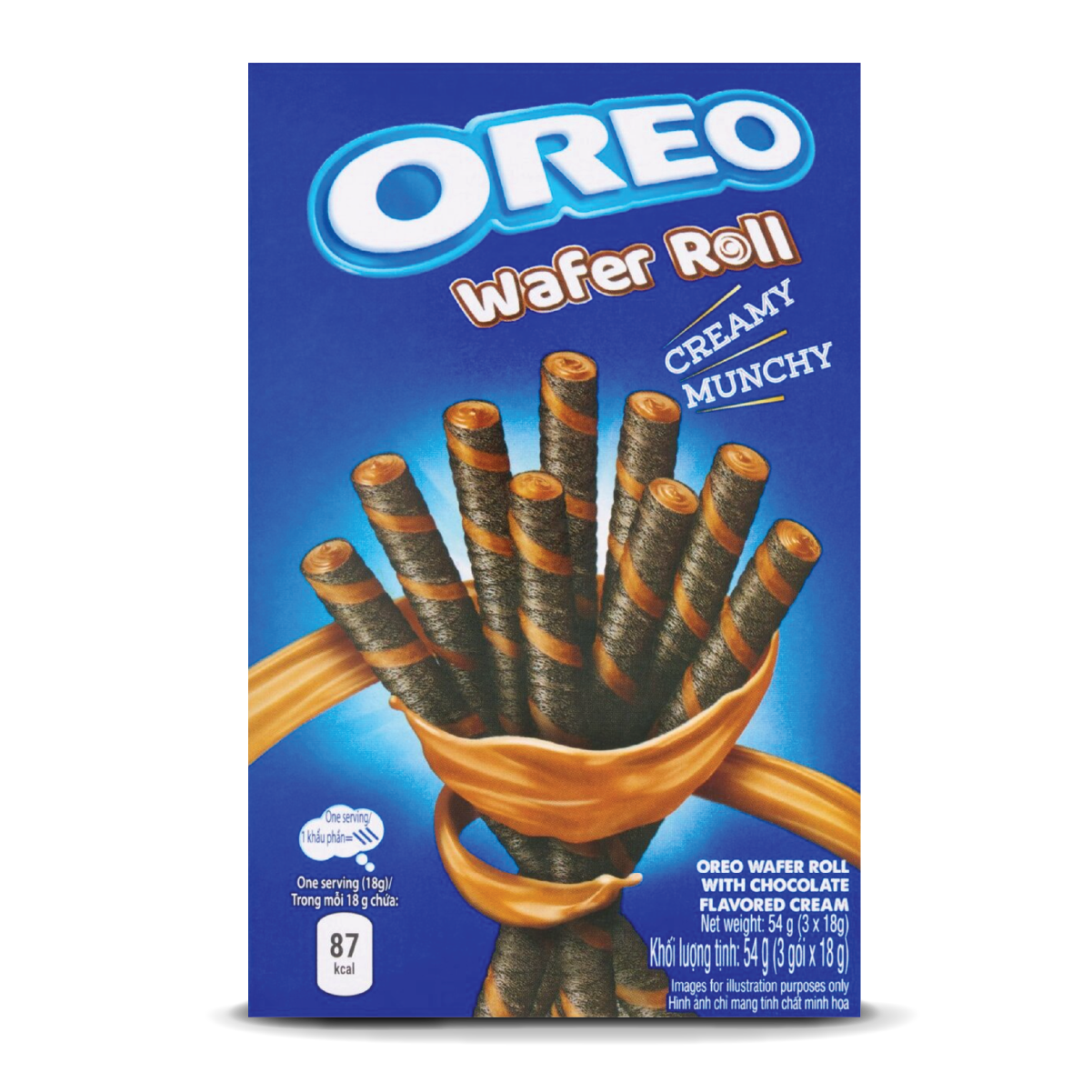 Oreo Wafer Rolls [0% VAT]: Chocolate - 54g (20 Pack)