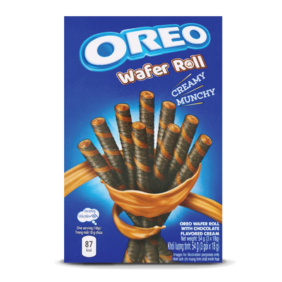 Oreo Wafer Rolls [0% VAT]: Chocolate - 54g (20 Pack)