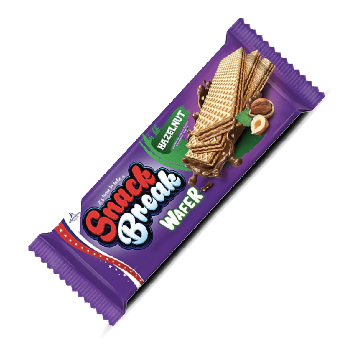 Snack Break Max Wafers [0% VAT]: Hazelnut Filling - 40g (24 Pack)