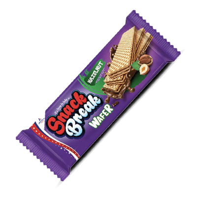 Snack Break Max Wafers [0% VAT]: Hazelnut Filling - 40g (24 Pack)