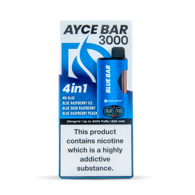 Dovpo Ayce Bar 3000 Pod Kits: Blue Bar – 20mg (5 Pack)