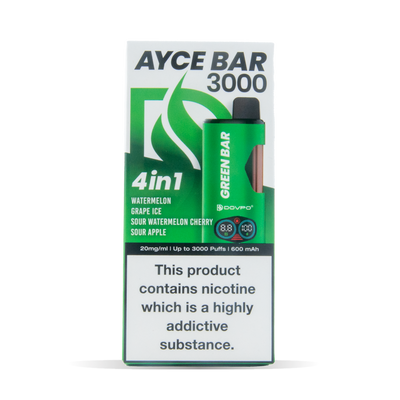Dovpo Ayce Bar 3000 Pod Kits: Green Bar – 20mg (5 Pack)
