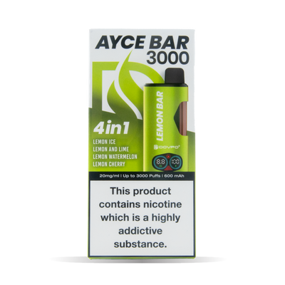 Dovpo Ayce Bar 3000 Pod Kits: Lemon Bar – 20mg (5 Pack)