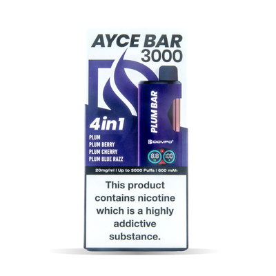 Dovpo Ayce Bar 3000 Pod Kits: Plum Bar – 20mg (5 Pack)