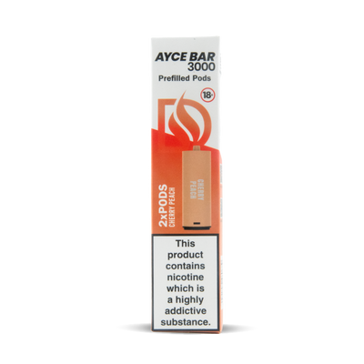 Dovpo Ayce Bar 3000 Pod Replacements: Cherry Peach – 20mg Twin-Packs (10 Pack)